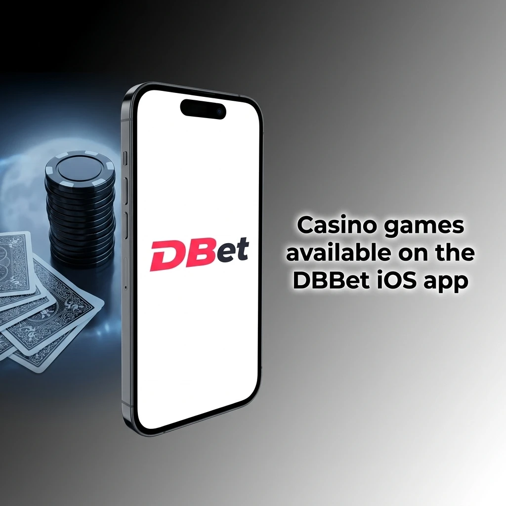 DBBet iOS app casino games including slots, live roulette, blackjack, baccarat, crash games, and game shows