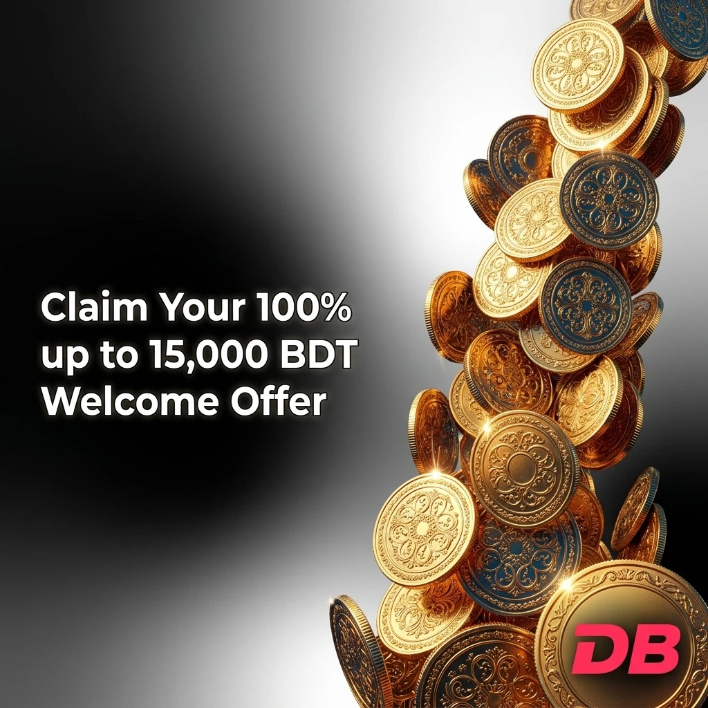 DBBet welcome bonus offer 100% up to 15,000 BDT on first deposit for SC2 betting in Bangladesh