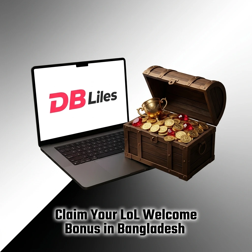 DBBet Bangladesh 100% LoL welcome bonus up to 15,000 BDT for League of Legends betting registration steps