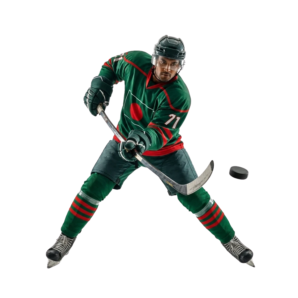 DBBet ice hockey betting in Bangladesh covering NHL, KHL, SHL with live odds, cash out, and sports welcome bonus