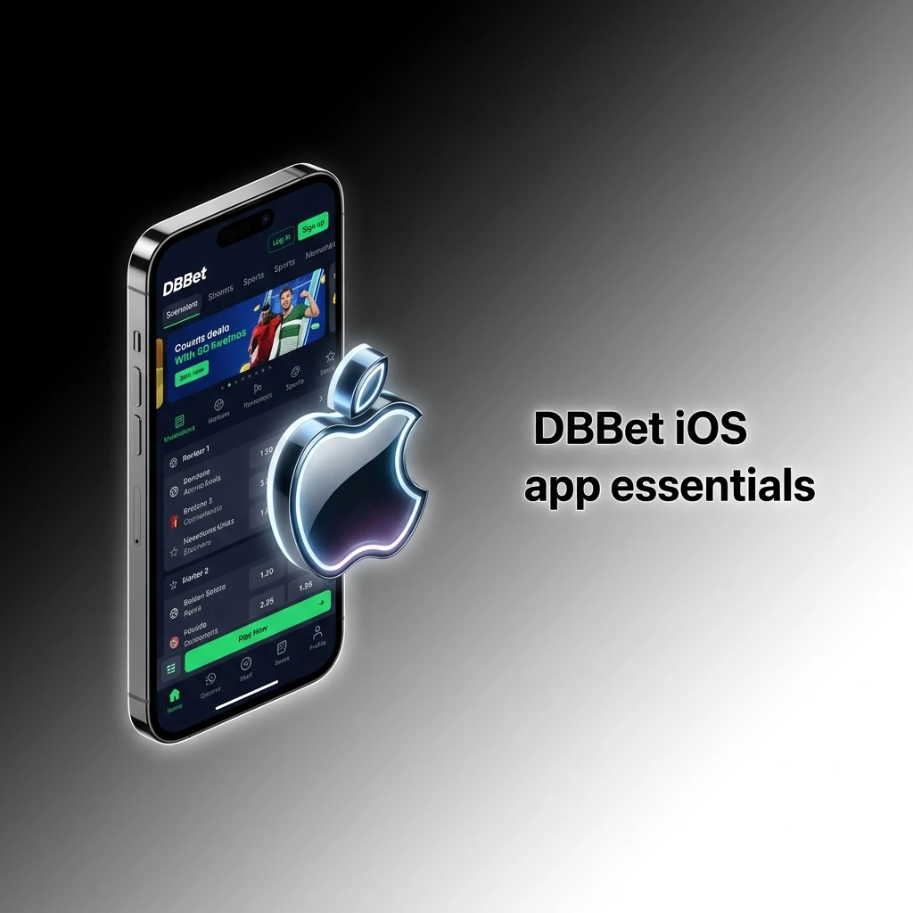 DBBet iOS app for iPhone and iPad showing betting, casino, live odds and account tools in one interface
