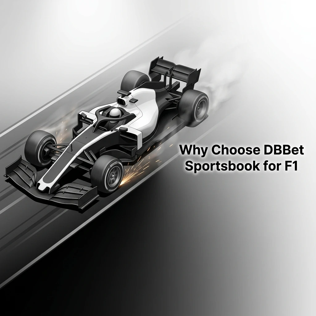 DBBet Sportsbook F1 betting features including live odds, BDT accounts, cash out, and mobile-first layout for race day